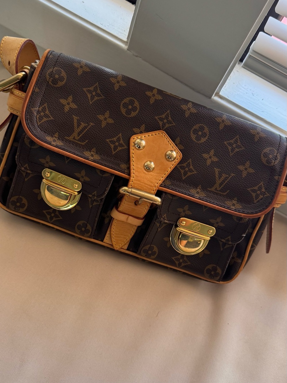 Louis Vuitton Hudson leather shoulder bag